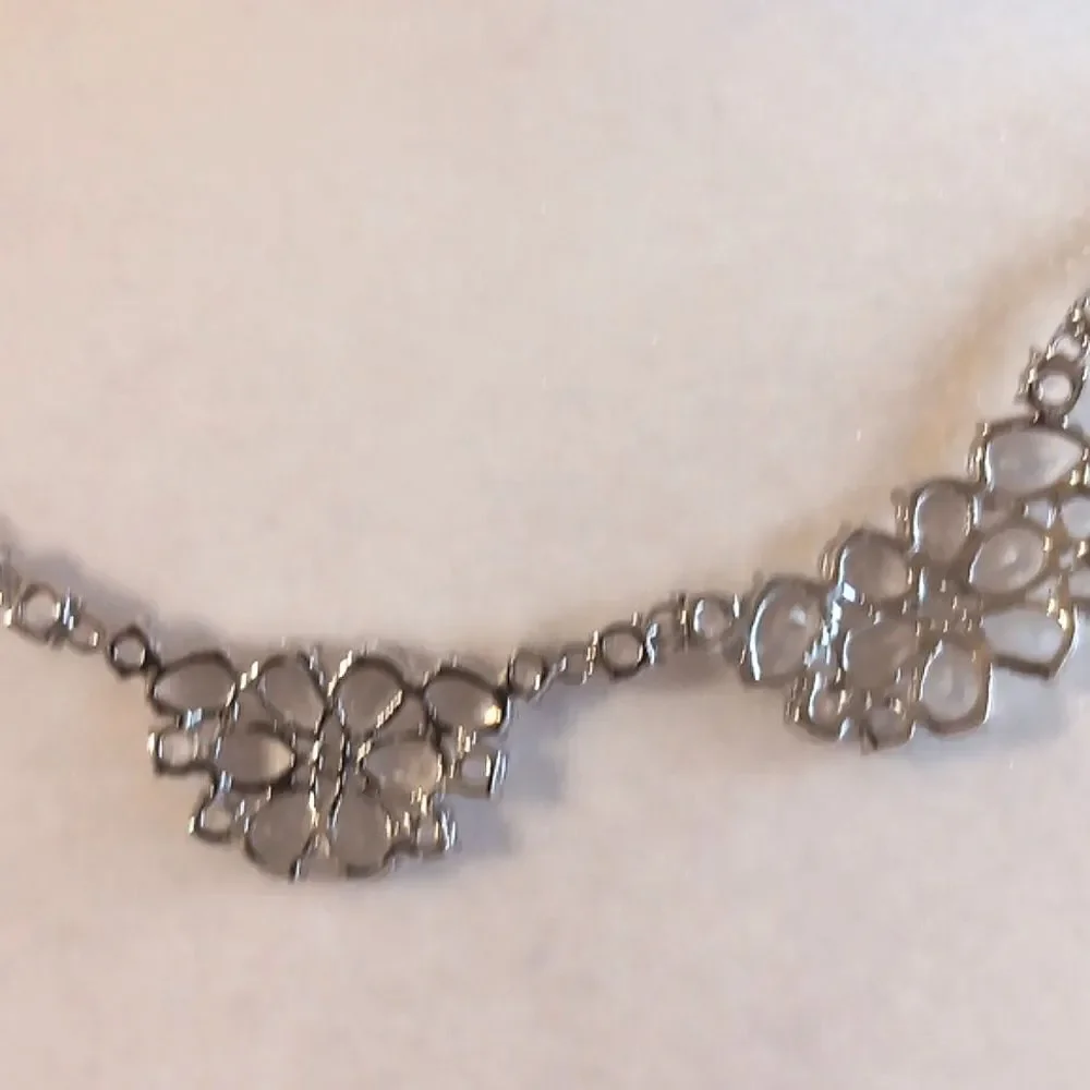 Kate Spade Sparkly Floral Necklace